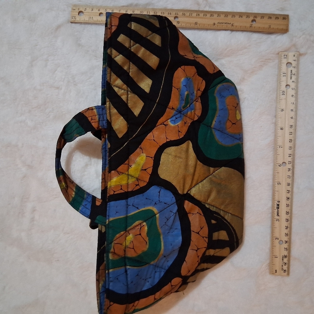 Multicolor Quilted Tote Bag - Picture 3 of 4